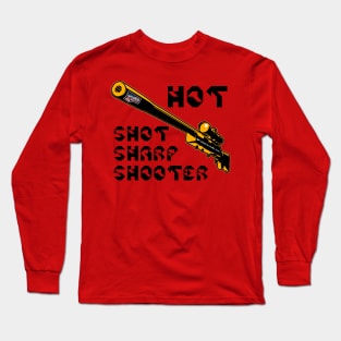 Hot Shot Sharp Shooter, v. Code Orange Sniper Rifle Long Sleeve T-Shirt